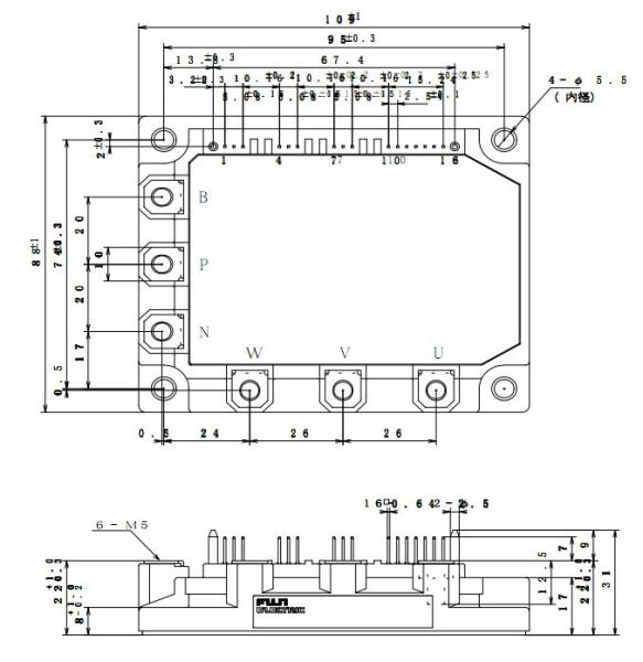 Cheap IGBT Power Module 7MBP150KB060-03 Intelligent Power Module  FUJITSU IGBT Power Module for sale