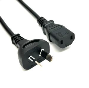 SAA Connector C17 AU Power Cords Australia 2 Pin Plug Extension Cords 7.5A 250V Power Cables