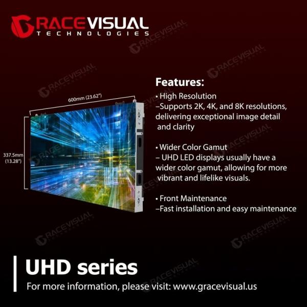 Cheap UHD Series LED Display – 7680Hz Refresh Rate, Fine Pixel Pitch, Supports 2K/4K/8K Resolutions for High-End Applications for sale