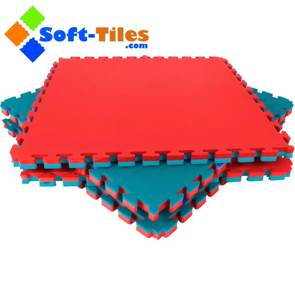 Cheap Red Green 120kg/Cbm 20mm Foam Gymnastics Mat 1m*1m for sale