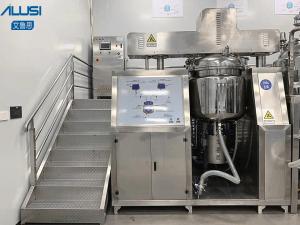 China 200L Vacuum Emulsifier Mixer Vasline Body Lotion Homogeneous Vacuum Emulsifying Machine on sale