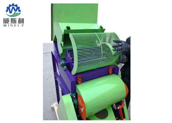 Cheap Green Automatic Peanut Sheller , Groundnut Processing Machine Compact Structure for sale