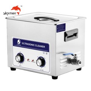 China PCB Cleaning Benchtop Ultrasonic Cleaner 10L Mechanical Knob Timer Heated Adjustable on sale