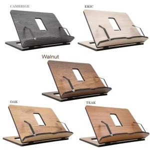 Customized Portable Foldable Wooden Bookstand Cookbook Reading Table Practical Wooden Reading Support