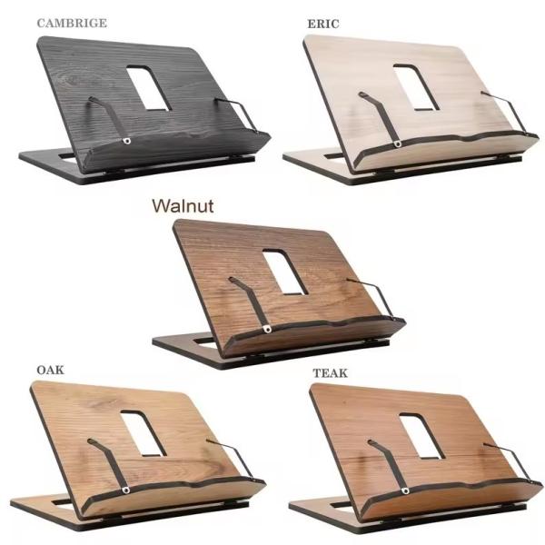 Cheap Customized Portable Foldable Wooden Bookstand Cookbook Reading Table Practical Wooden Reading Support for sale