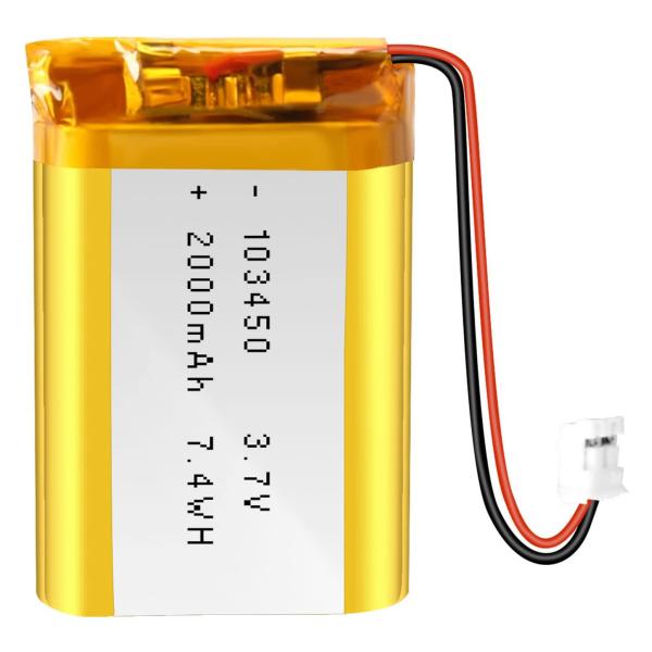 Cheap 103450 3.7V Lithium Ion Polymer Battery 57g Rechargeable Li Ion Battery 2000mAh for sale