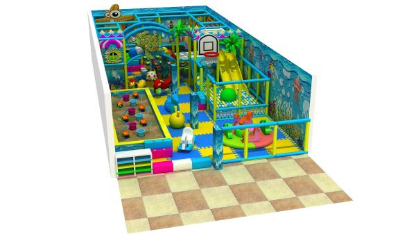 Cheap Ocean Themed Soft Indoor Playground OPM CAD instruction With Ball Pool for sale