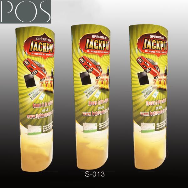 Cheap custom high quality corrugated paper POP standee for sale