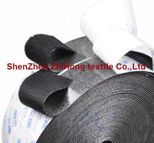 Strong Self Adhesive Hook And Loop Tape / Nylon Sticky Back Hook Loop Fasteners