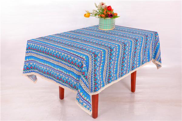 Cheap Delicate Layout Custom Printed Tablecloths Full Sizes With ISO9001 Certification for sale