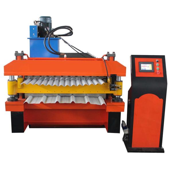 Cheap Corrugated Ppgi Double Layer Roll Forming Machine Full Automatic Plc Control for sale