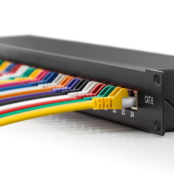 Cheap 24 Port Pacthpanel UTP RJ45 Patch Panel Cat6 Rackmount 19-inch x 1U for sale