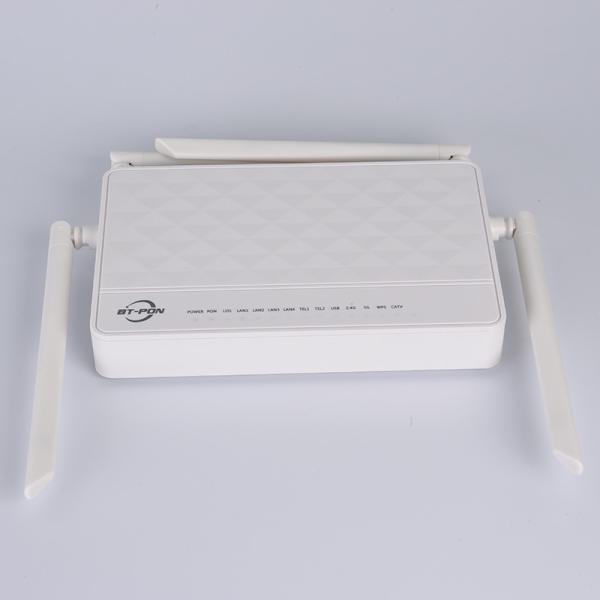 Cheap WIFI AC 4GE 2VOIP CATV XPON ONU Dual Band Wifi Modem Router for sale