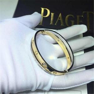 Best C Double ring bracelet  Love bracelet, 18K gold. With a screwdriver. Jewelry factory in Shenzhen, China wholesale
