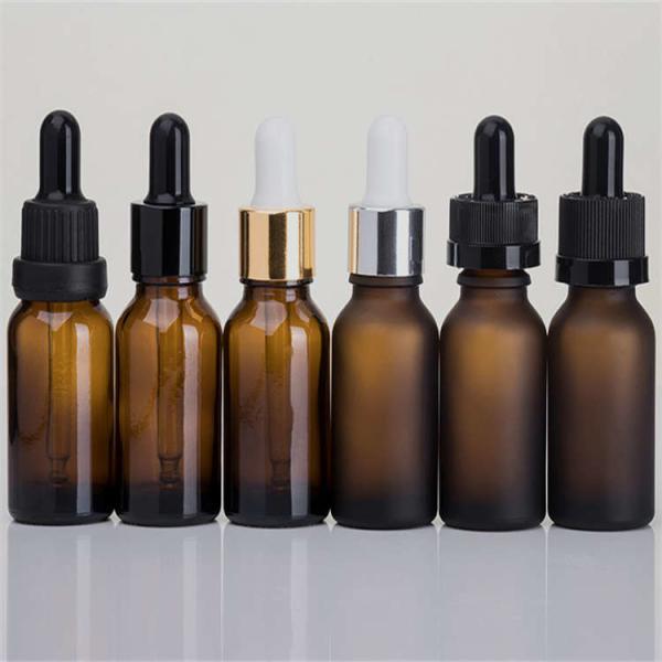 Cheap ODM Essential Oil Glass Dropper Bottle , 5ml Frosted Glass Bottles For Essential Oils for sale