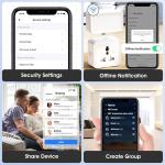 Tuya ZigBee Gateway with Time Display, Multi-Mode Smart Hub for Bluetooth Mesh,