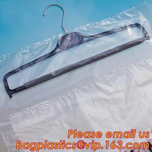 Laundry Dry Cleaning Garment Bag On Roll, Suit Garment Cover, Metal Hook, Holder, Galvanized Wire Laundry Hanger