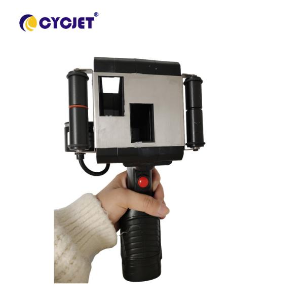Cheap Plastic Steel Pipe Thermal Handheld Inkjet Printer Tij Coding Machine With Two Cartridges for sale