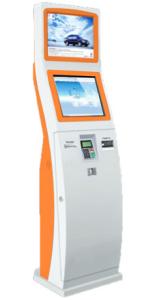 Dual Display Interactive Digital Signage Kiosk For Advertising Promotion