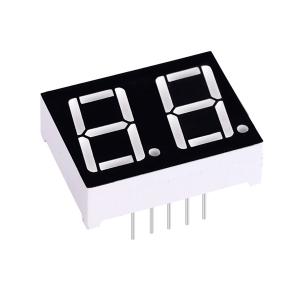 Best Indoor Usage Numeric LED Display 7 Segment 2 Digit 0.8in Red Color wholesale