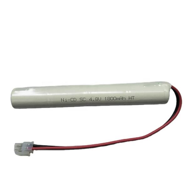 Cheap 4.8V NiCd Emergency Lighting Battery Pack Rechargeable With Plugs for sale