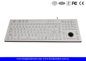 Best IP68 Backlit Washable Silicone Keyboard With On / Off Switch and12 Function Keys And trackball wholesale