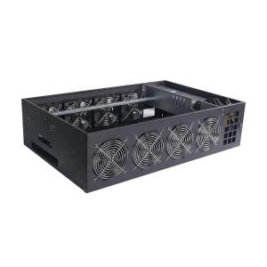 China BTC / ETH / ZEC 8 GPU Mining Case With 4 Powerful Cooling Fans on sale