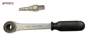 China Pipe wrench Radiator Ratchet Spanner Set Cr-V Steel Length 270mm/10.5 2-In-1 Head on sale