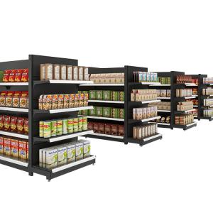 China Metal Gondola Display Shelving Grocery Store Shopping Supermarket Shelves Display Shelf on sale