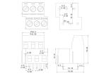 KEFA terminal blocks, terminal block screw type, 127A-5.0 5.08 pcb board use pin