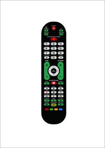 2.4Ghz Bluetooth Remote For Smart Tv Nice Reception Range With USB Function