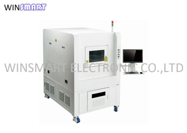 Cheap CCD Camera PCB Depanelization Machine , Microvia Drilling PCB Laser Depanelizer for sale