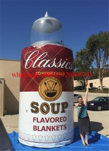 Best Sealed soup flavored blanket can inflatable, inflatable can, inflatable bottle model wholesale