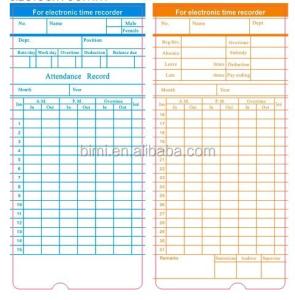 Best Effortless Attendance Management with Punch Card Clock Multiple Language Options wholesale