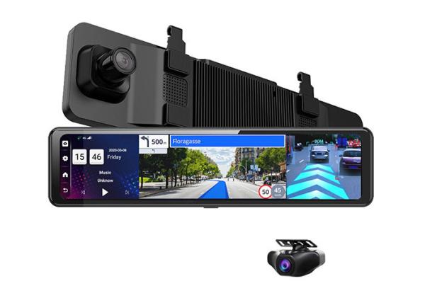 Cheap GPS Navigation 9.66" Live Streaming 4G LTE Dash Camera for sale