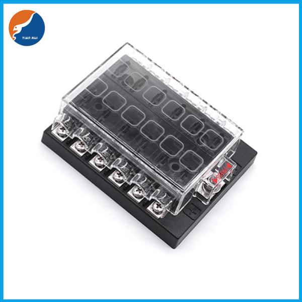 Cheap 1 Input 12 Output Multiway Automotive Blade Fuse Block Without LED Indicator for sale
