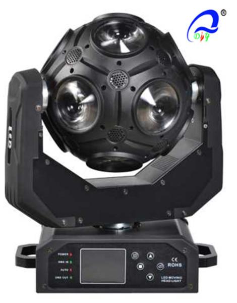 Cheap RGBW 4 In 1 Beam Moving Head Light 6° Angle Double - Rotation Football Shape for sale