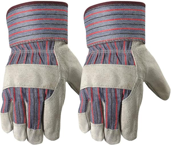 Cheap Palm Tig Welding Cow 100% Split Cowhide Leather Gloves Unlined for sale