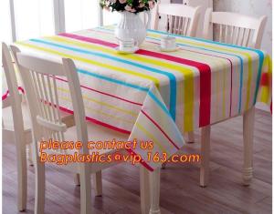China Table cloth PVC non-woven cloth waterproof cloth mat oil proof plastic tablecloth table clothdigital printed printed pvc on sale