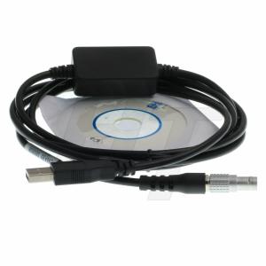 Data Total Station Cable , Data Transfer Cable Compatible With LEMO 0B 5 Pin Male To USB