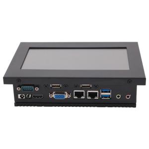 China X86 Linux Panel Pc , Fanless Panel Computer Heat Sink Passive Cooling on sale