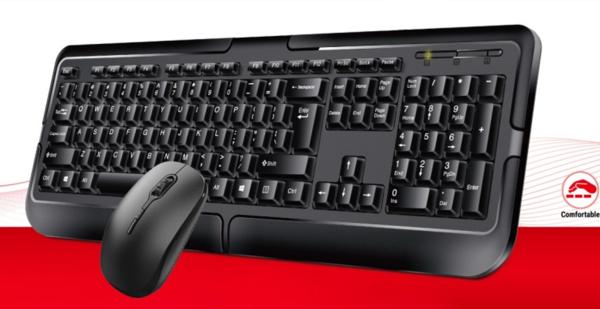 Cheap 500g Lightweight 2.4G Wireless 105-key Layout 5 Million Key Life Multi-language Support Keyboards Mouse Combos For Internet Cafés And Home Backup for sale