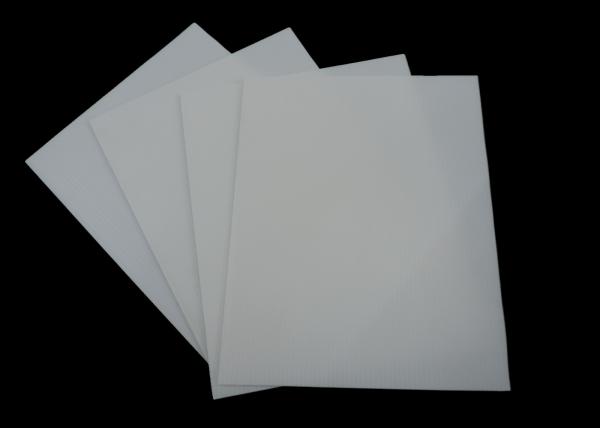 Non Toxic Harmless White Corrugated Plastic Sheets 4x8'