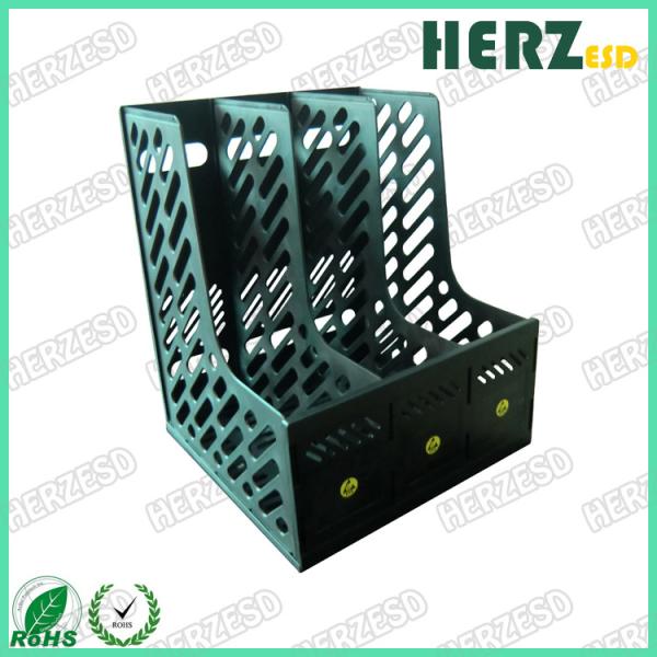 Cheap Vertical 3 Columns ESD Document Holder , ESD File Holder A4 Size Material Conductive Pp for sale