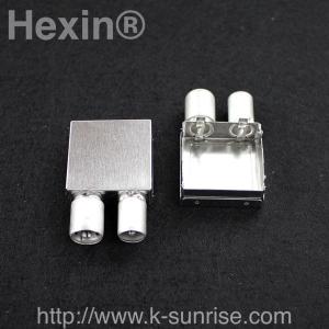 Two IEC connector with shielding cans for pcb board