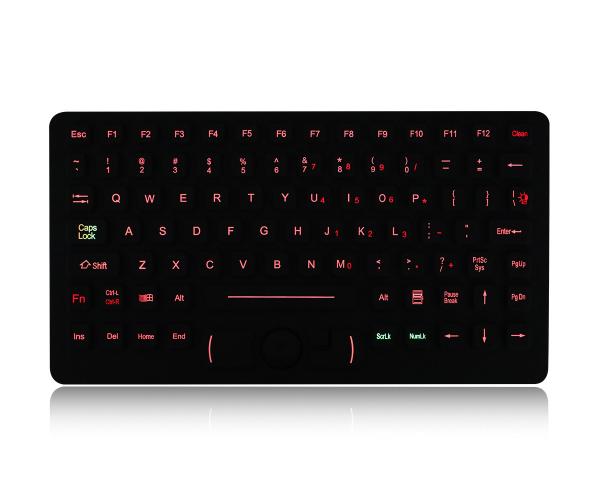 Cheap EMC 90 Keys IP65 Military Keyboard With Force Sensing Resistor for sale