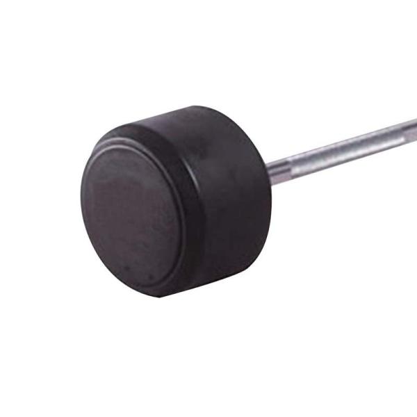 Cheap Ez Curl Fixed Urethane Dumbbells 10kg Black Rubber Dumbbells Straight for sale