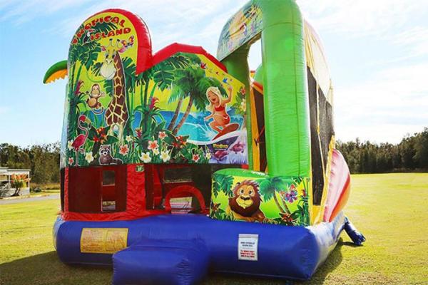 Cheap Inflatable Juming Castle Combo Outdoor Hire Inflatable Bouncy Castle With Slide for sale