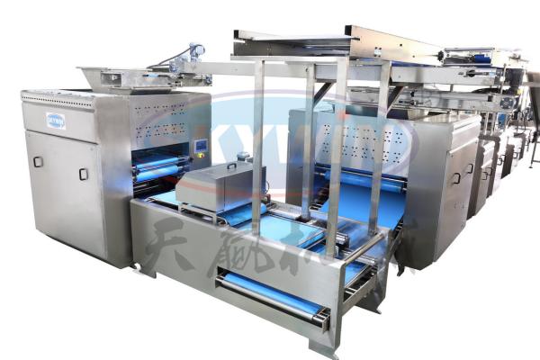 Cheap High Productivity Hello Panda Chocolate Injection Biscuit Production Line for sale