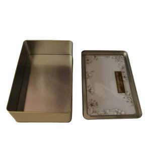 Best Customized Rectangular hot chocolate tin can Transparent Window Lid vintage chocolate tins wholesale